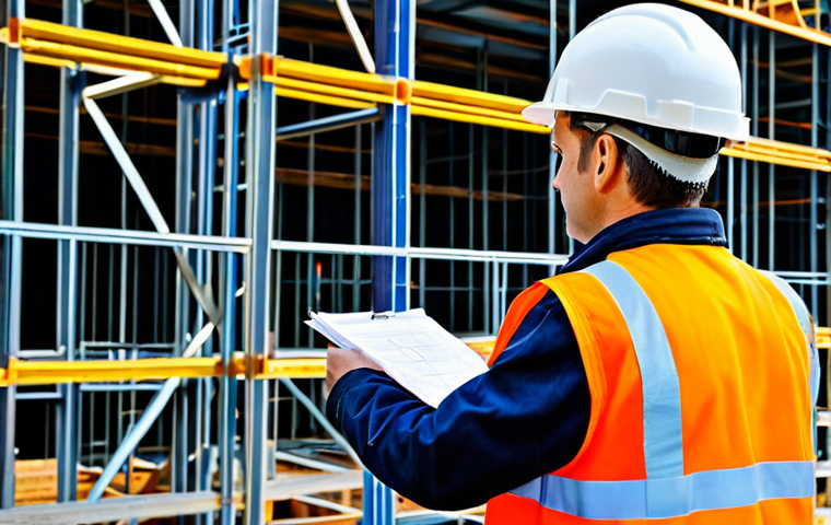 산업재해 예방을 위한 워크숍 기획 - Workplace Safety Inspection**

"A construction site supervisor wearing a hard hat and safety vest, i...
