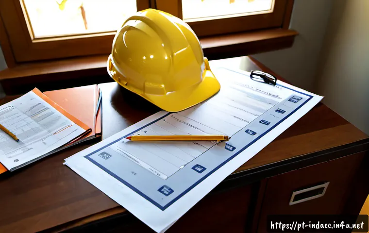 Home 17 산업재해분석 자격증 필기 시험 대비법 - Photorealistic study scene for a workplace safety and occupational accident analysis certification w...